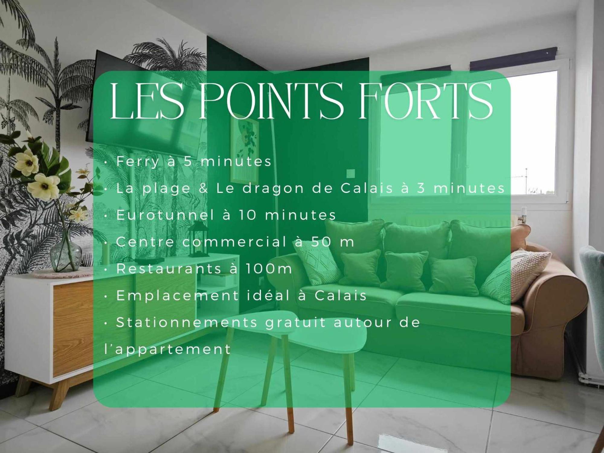 Calais Plage-Gare Appartement Elegant Tout Equipe Dış mekan fotoğraf