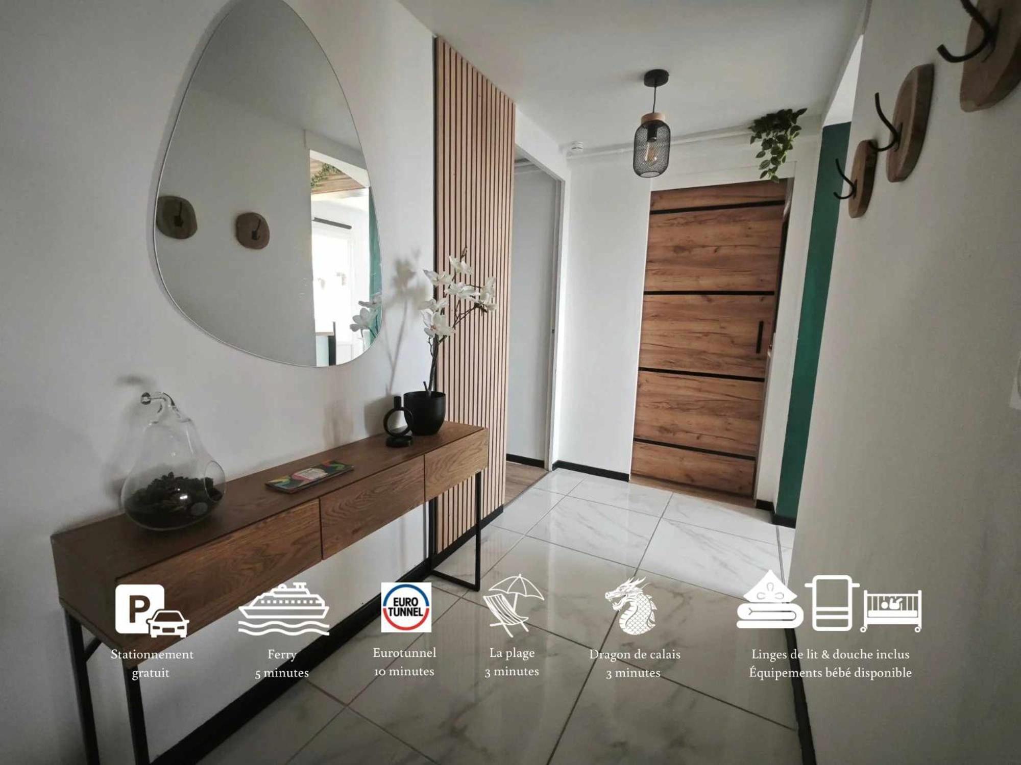 Calais Plage-Gare Appartement Elegant Tout Equipe Dış mekan fotoğraf